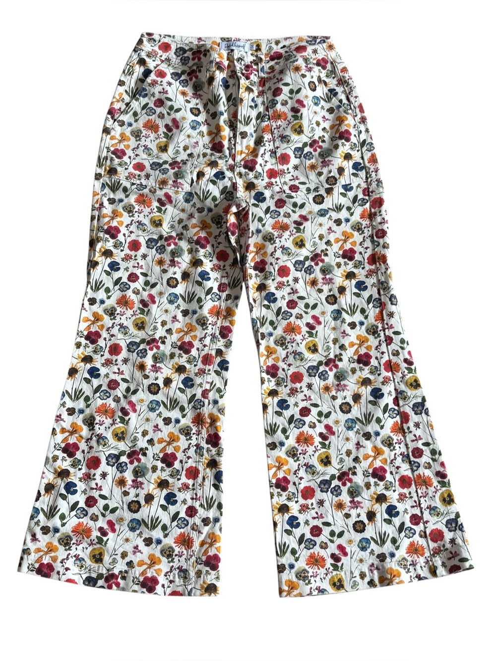 Rachel Antonoff Mike HR Wide Leg Pant Women’s Size 12 In Pressed Flowers - Picture 4 of 9